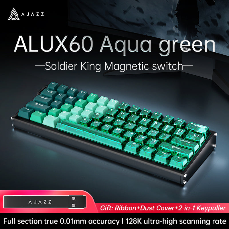 AJAZZ ALUX60 HE Series Full Aluminum Keyboard Hot-swap 8000 polling rate 0.125 milliseconds ultra-low latency