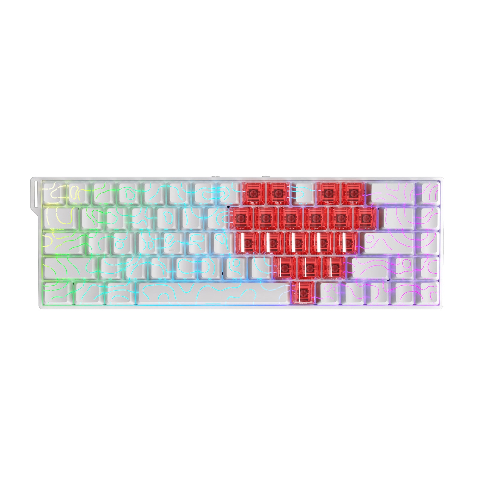 AJAZZ AK680 V2 Gaming mechanical keyboard RGB E-sports magnetic switch 8K Polling Rate 128K Ultra-high Scan Rate Aluminum Alloy Positioning Plate Ribbon Design