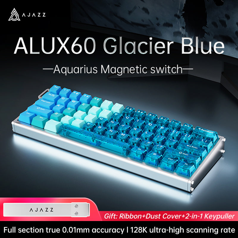 AJAZZ ALUX60 HE Series Full Aluminum Keyboard Hot-swap 8000 polling rate 0.125 milliseconds ultra-low latency