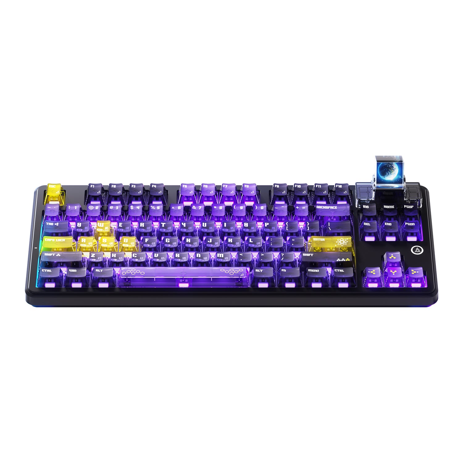 AJAZZ MK87/MK87 PRO Wireless Bluetooth gaming mechanical keyboard 10000mAh long battery life supports RGB lighting full key hot-swapping