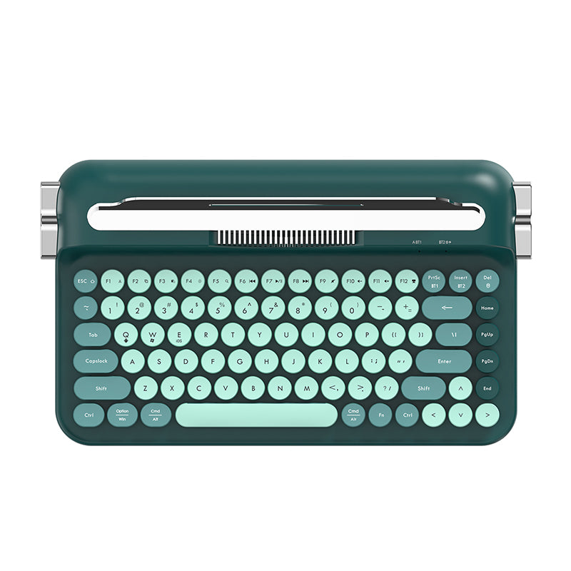 AJAZZ AF84 Wireless Keyboard Typewriter office Slot-in Stand 2.4GHz Wireless Receiver/Bluetooth