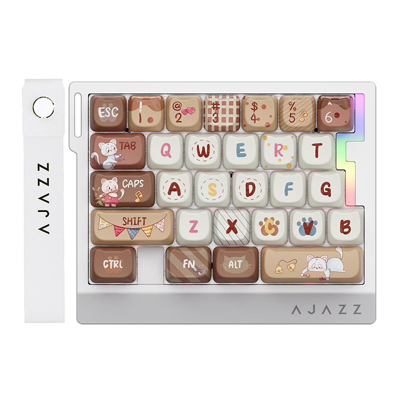 AJAZZ AK029 Wired Gaming Magnetic Switch Magnetic Rice Switch HIFI Edition, RGB Backlight, DIY Support