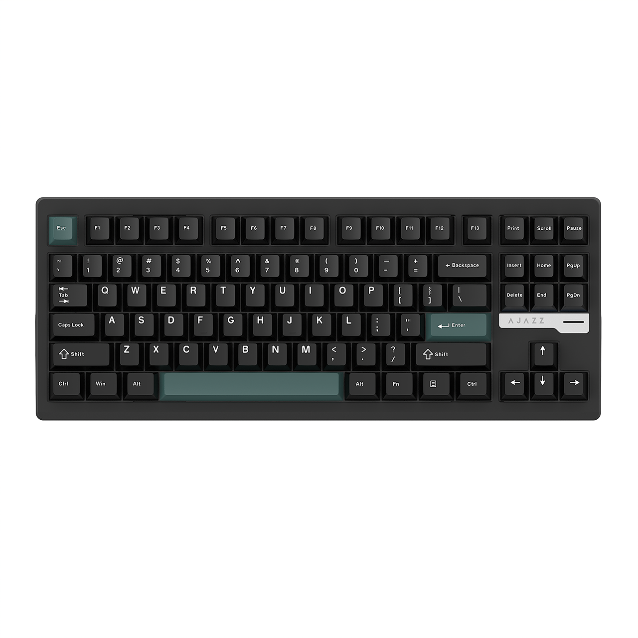 AJAZZ QS87 Aluminum Alloy Retro Mechanical Series Keyboard, Three-mode