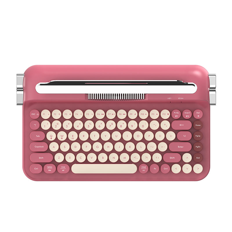 AJAZZ AF84 Wireless Keyboard Typewriter office Slot-in Stand 2.4GHz Wireless Receiver/Bluetooth