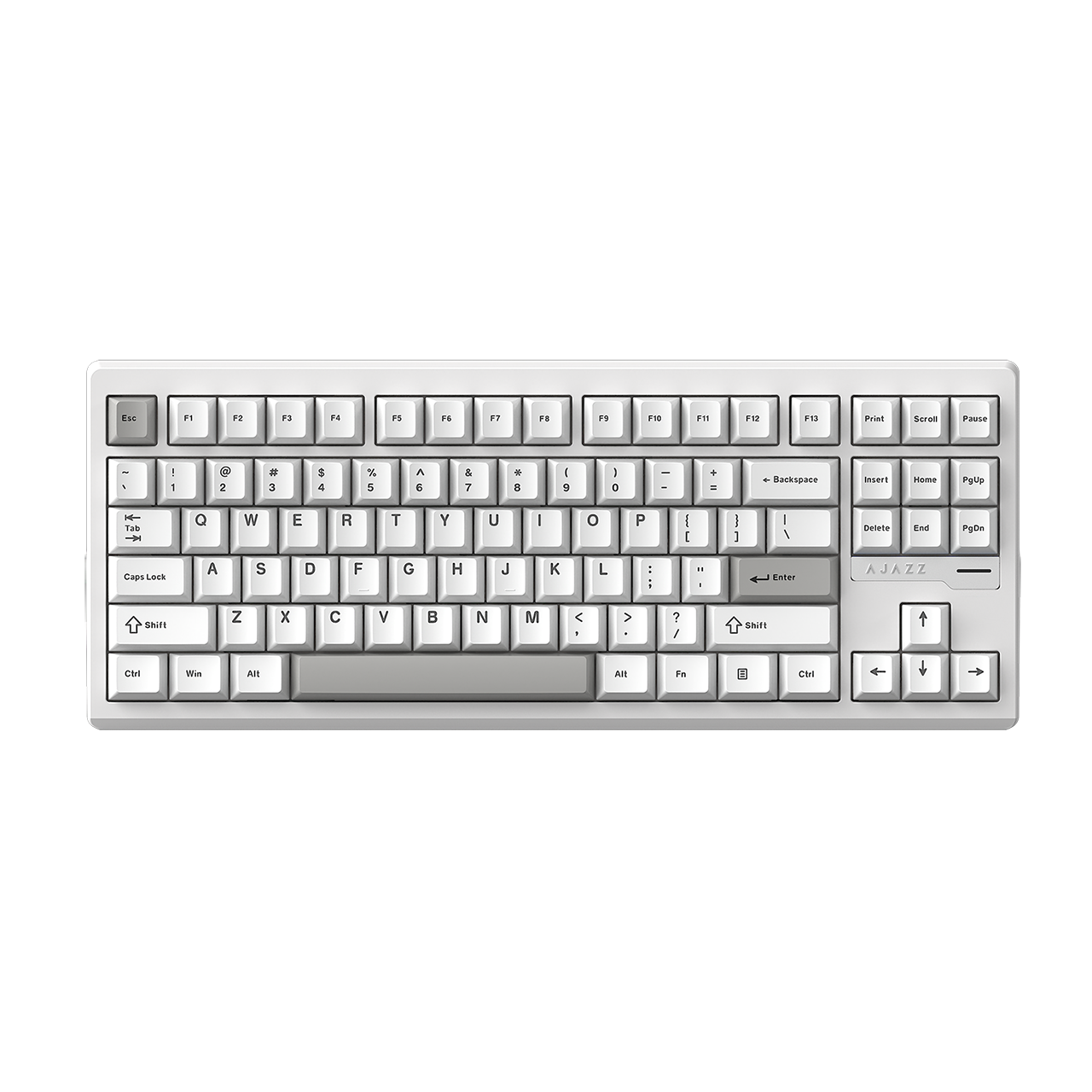 AJAZZ QS87 Aluminum Alloy Retro Mechanical Series Keyboard Three-mode