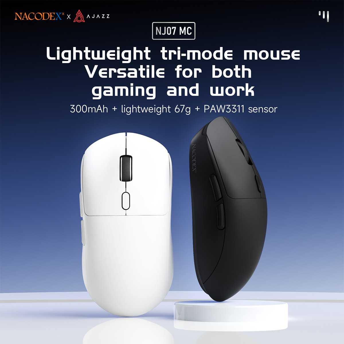 jaysページ 7点セット AJAZZ NJ07 MC Lightweight Wireless Mouse for