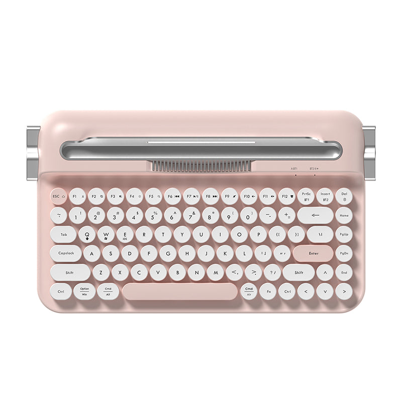 AJAZZ AF84 Wireless Keyboard Typewriter office Slot-in Stand 2.4GHz Wireless Receiver/Bluetooth