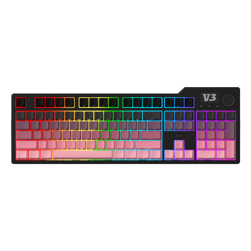 AJAZZ AK35I V3 MAX104-key customized Keyboard TFT color screen Tri-mode RGB DIY