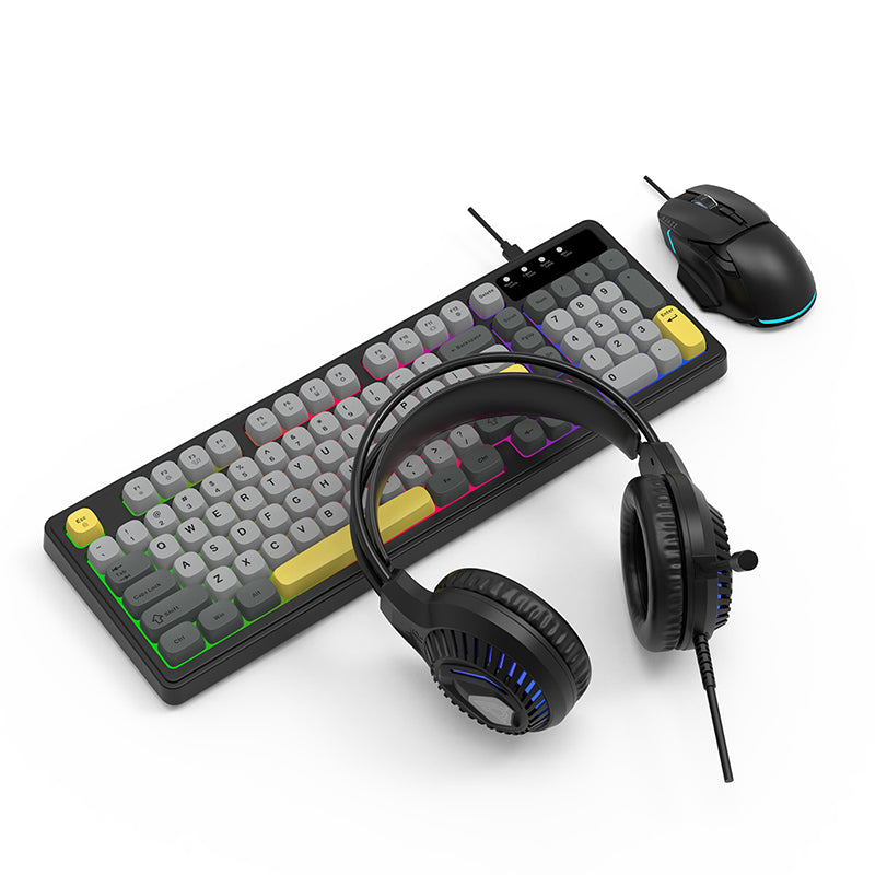 AJAZZ AT120 Three piece set ofe-sports games Cool iridescent