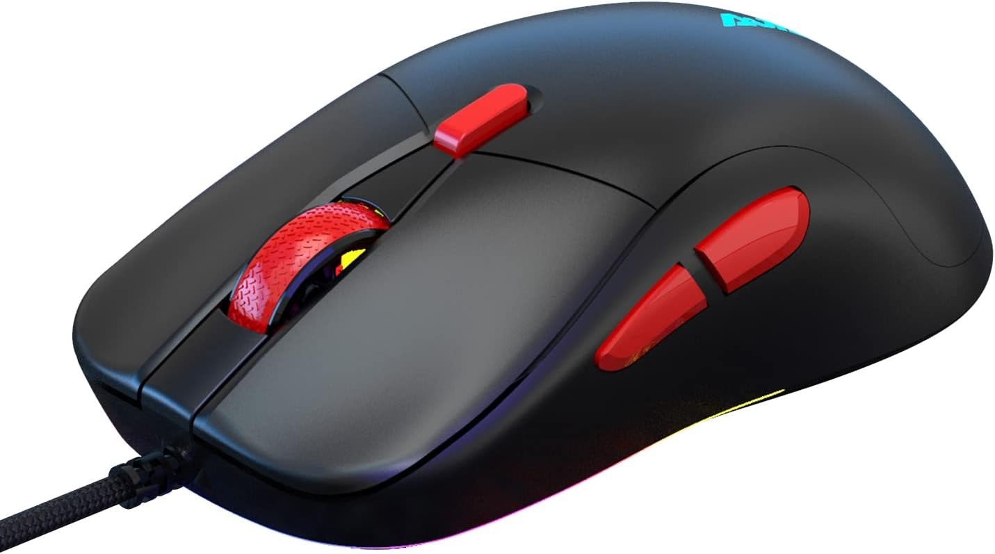 Ajazz AJ129 Mouse Gaming opt cal engine 6 Gear Adjustment Macro 12 Kinds Of Lamp Effect Switch Programming Design Lightweight