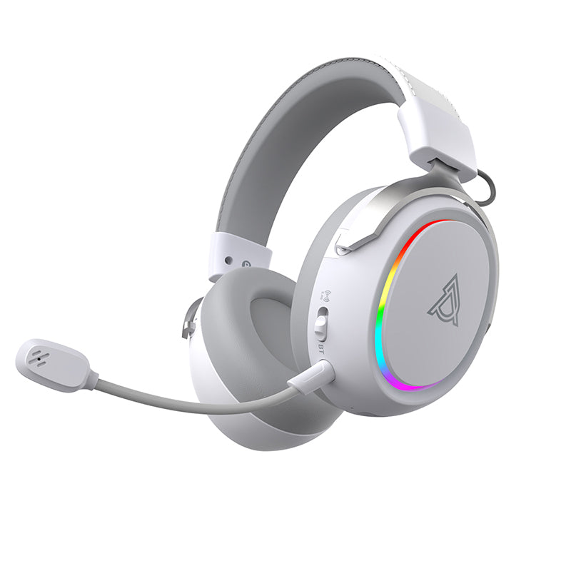 AJAZZ AHM10 MAX Over-Ear Gaming Headset Tri-mode connectivity 143H long-lasting battery life RGB ambient breathing lights