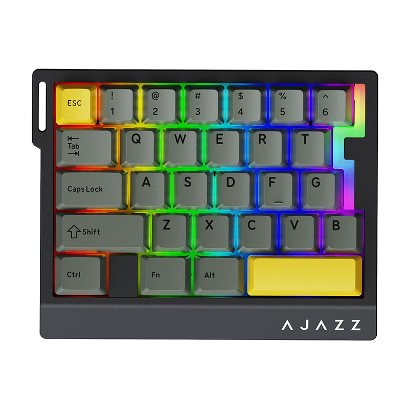 AJAZZ AK029 Wired Gaming Magnetic Switch Magnetic Rice Switch HIFI Edition, RGB Backlight, DIY Support