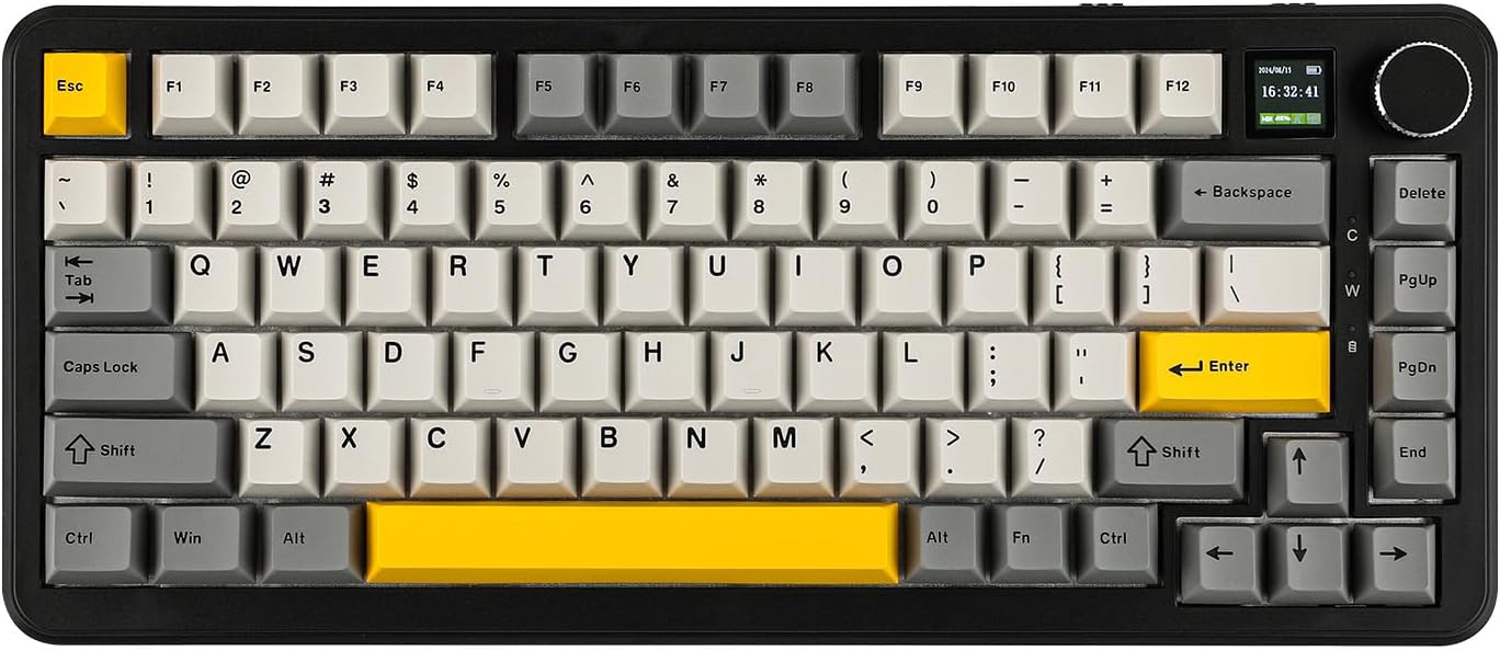 AJAZZ AK820 MAX PLUS Mechanical Keyboard TFT colour screen 8000 mAh battery 1.2mm single button slot