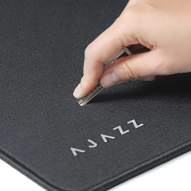 AJAZZ MP02 Black Gaming Mouse Pad (400*450*5mm) - Thickened Stitched Edges
