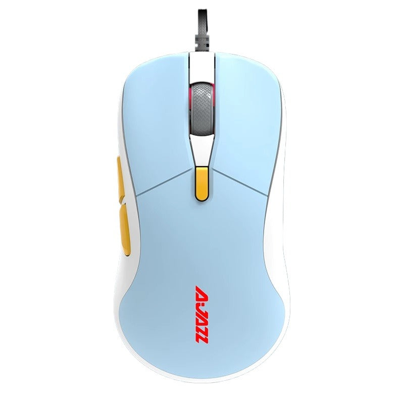 Ajazz AJ129 Mouse Gaming opt cal engine 6 Gear Adjustment Macro 12 Kinds Of Lamp Effect Switch Programming Design Lightweight