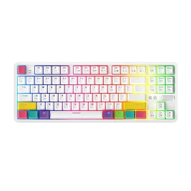 AJAZZ K870T RGB gaming mechanical keyboard Bluetooth+Type-c wired