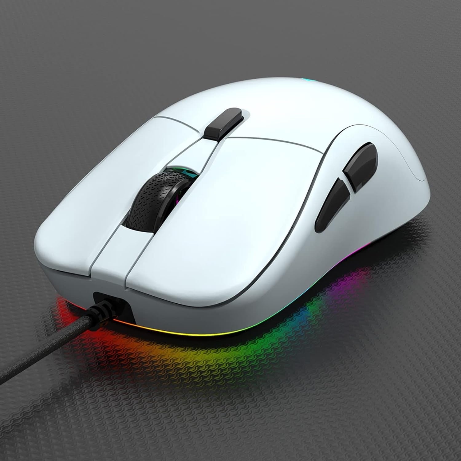 Ajazz AJ129 Mouse Gaming opt cal engine 6 Gear Adjustment Macro 12 Kinds Of Lamp Effect Switch Programming Design Lightweight