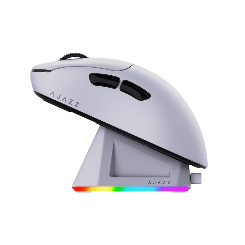 AJAZZ AJ179P MC Right-handed Bluetooth 2.4G Mouse·PAW3311 Three Modes RGB Magnetic Charging Base