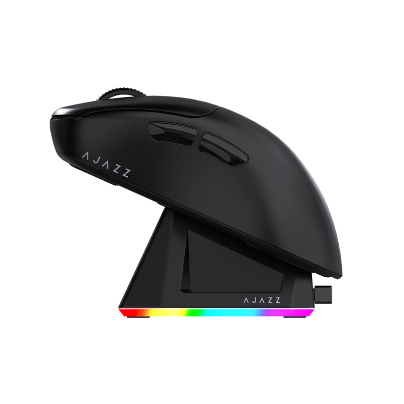 AJAZZ AJ179P MC Right-handed Bluetooth 2.4G Mouse·PAW3311 Three Modes RGB Magnetic Charging Base