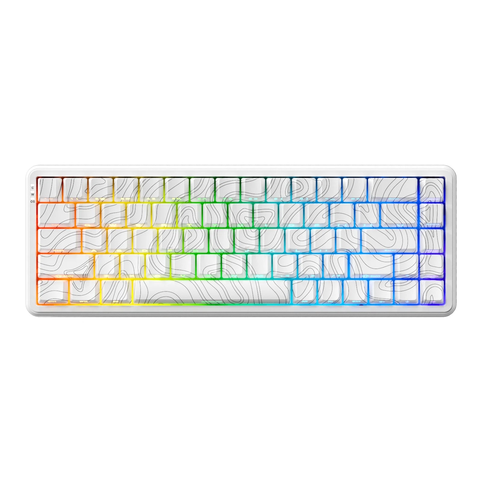 AJAZZ AK680 MAX Magnetic shaft Wired Keyboard 8KHz return with RT Adjustable 0.01, Dual-drive for Gaming/E-sports and Web/APP