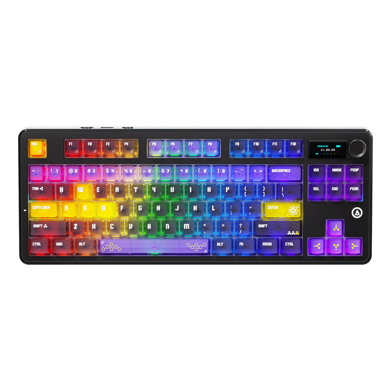 AJAZZ MK87/MK87 PRO Wireless Bluetooth gaming mechanical keyboard 10000mAh long battery life supports RGB lighting full key hot-swapping