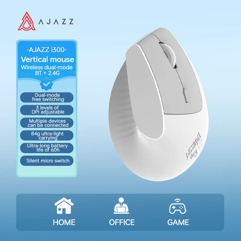 AJAZZ i300Vertical Mouse Wireless dual-mode BT+ 2.4G