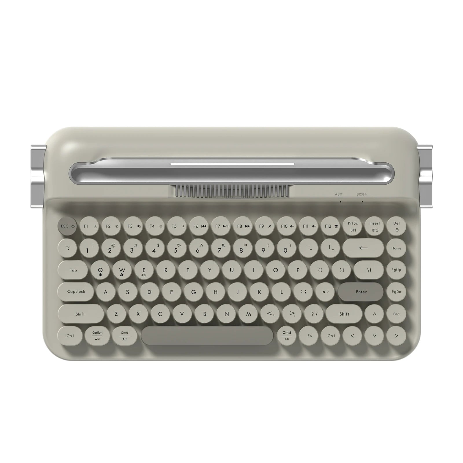 AJAZZ AF84 Wireless Keyboard Typewriter office Slot-in Stand 2.4GHz Wireless Receiver/Bluetooth