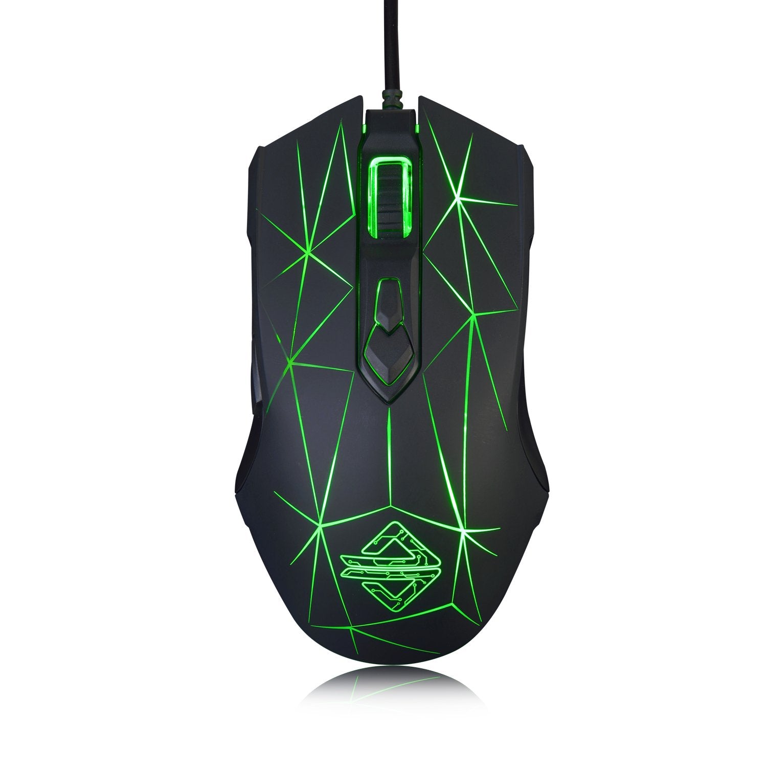 AJAZZ AJ52 Mouse 2500DPI ADNS-5050Gaming Chip 1000HZ Polling Rate Plug Play Wired 7 Programmable Buttons Mouse
