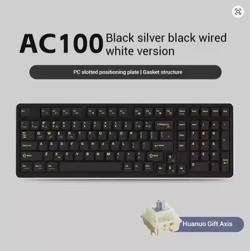 AJAZZ AC100 Aluminum Mechanical Keyboard Bluetooth Wireless 2.4G Wired Hot Swap