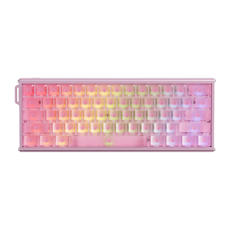 アレックス ALEX CE4 ピンクアルマイト AJAZZ ALUX60 TITAN Full Aluminum MagneticSwitch Keyboard Wired RGB