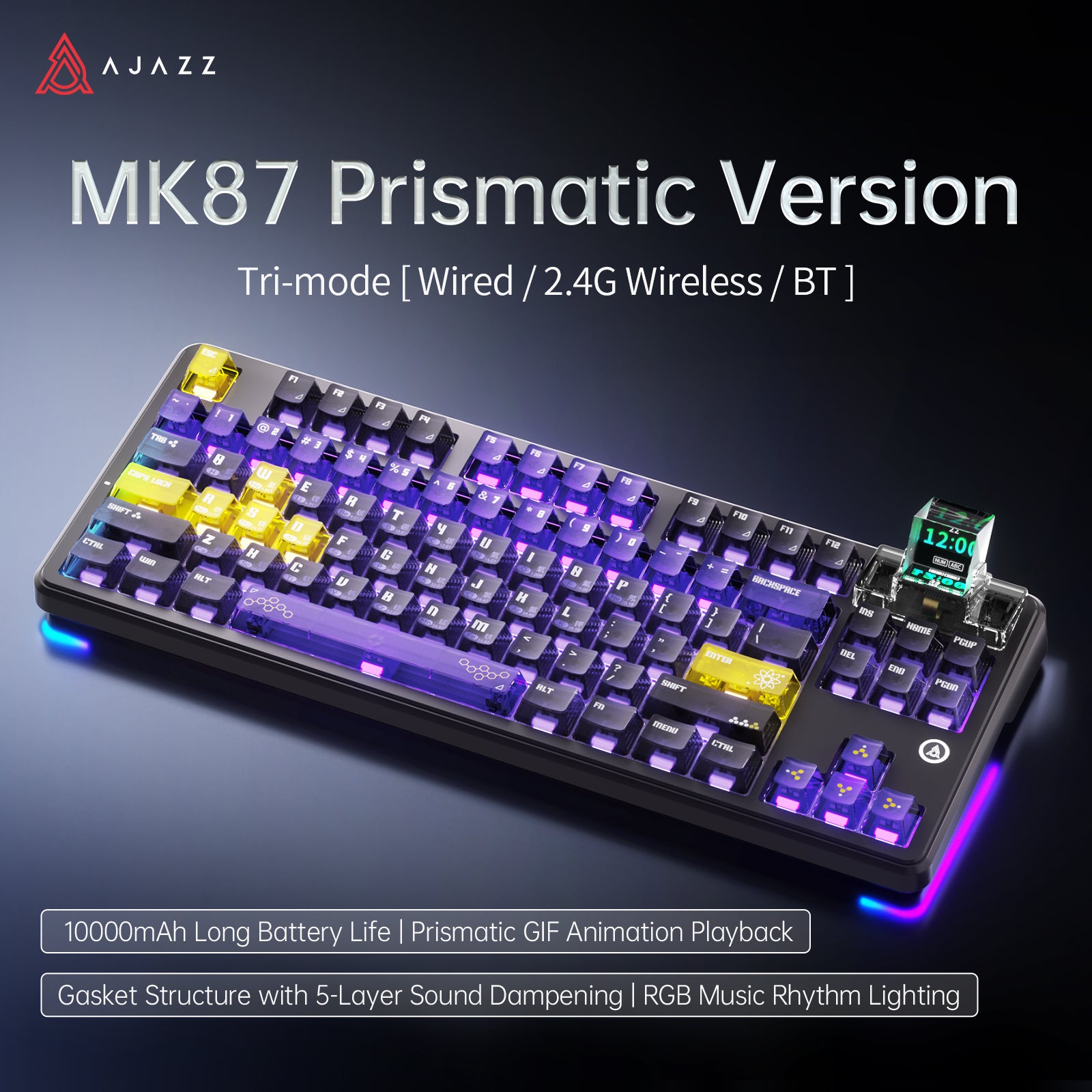 AJAZZ MK87/MK87 PRO 10000mAh long battery Wireless Bluetooth