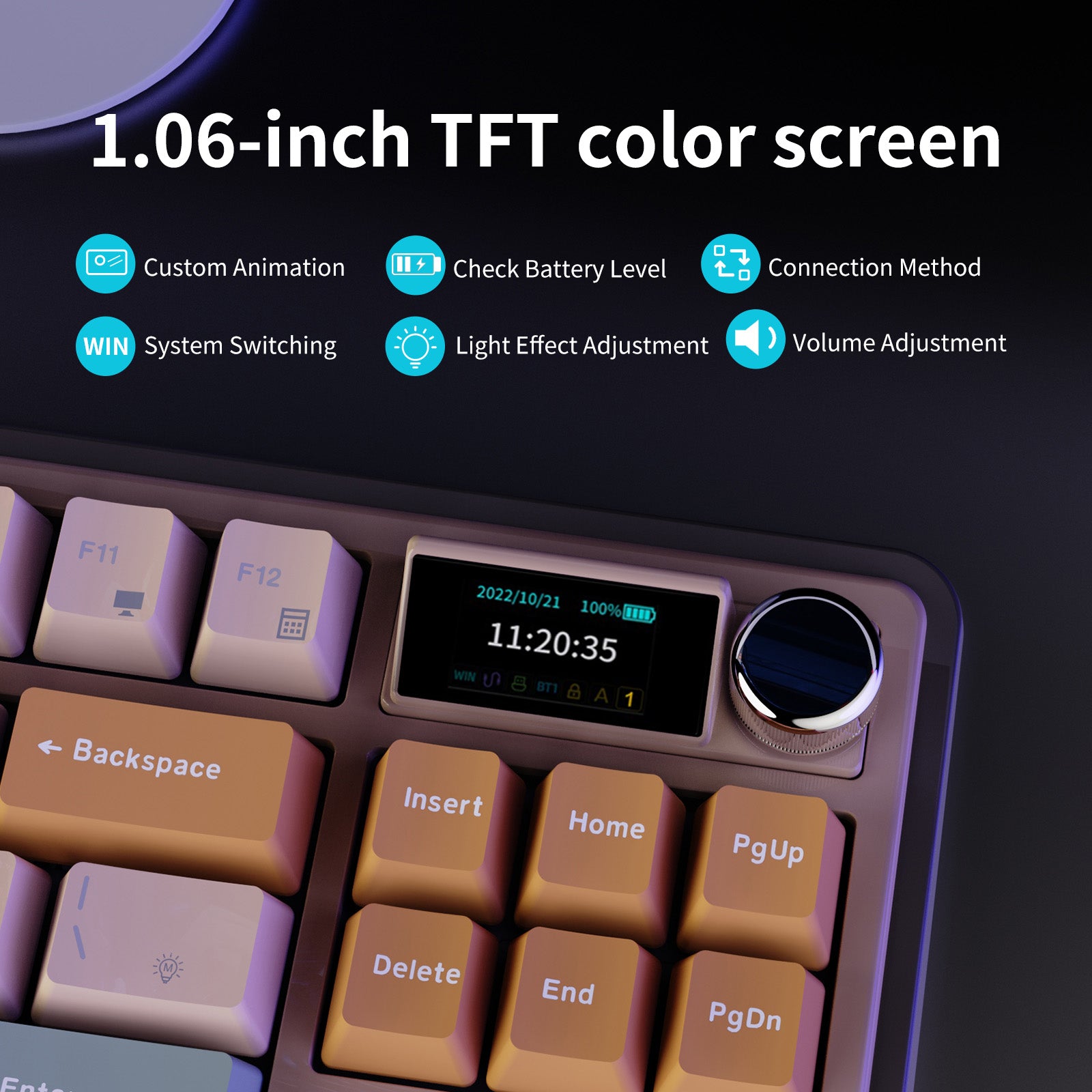 AK AK870 Plus Keyboard - Compact 87 Keys TKL Design with Hot-Swap