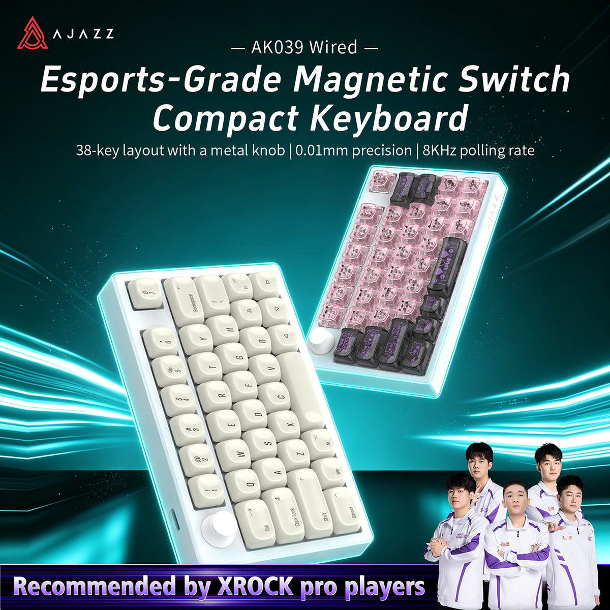 AJAZZ AK039 Wired Esports-Grade Magnetic Switch One-Handed