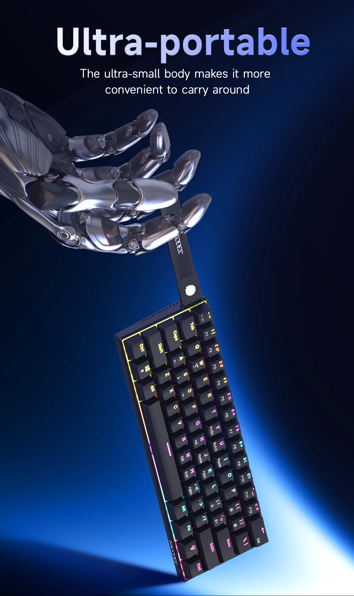AJAZZ NK61 Mechanical Keyboard Red switches mixed light hot