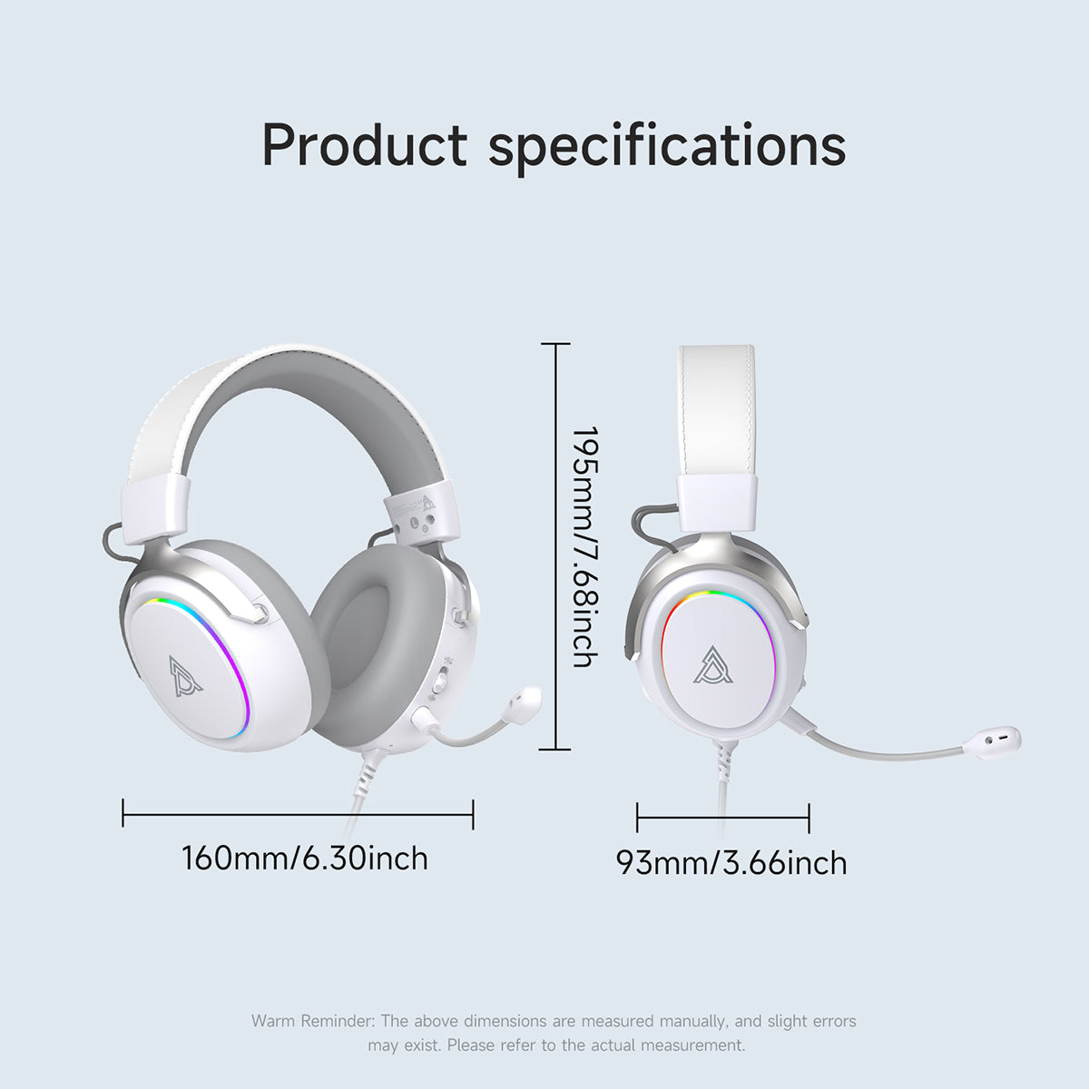 AJAZZZ AHW10 Over-Ear Wired Gaming Headset Virtual 7.1 Surround