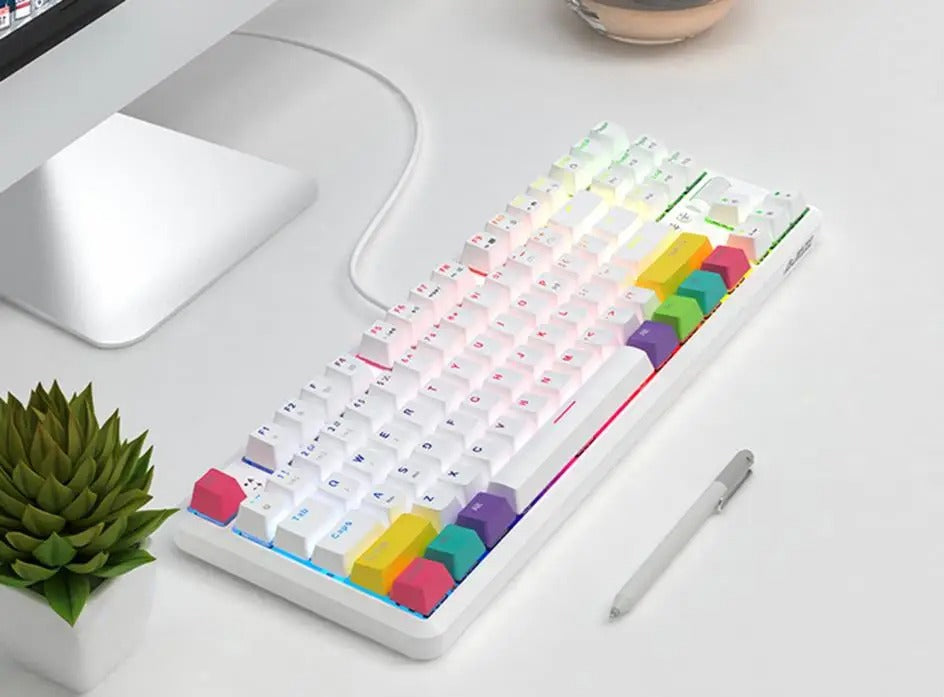 AJAZZ K870T Hot Swap Mechanical Keyboard Wireless Bluetooth Dual