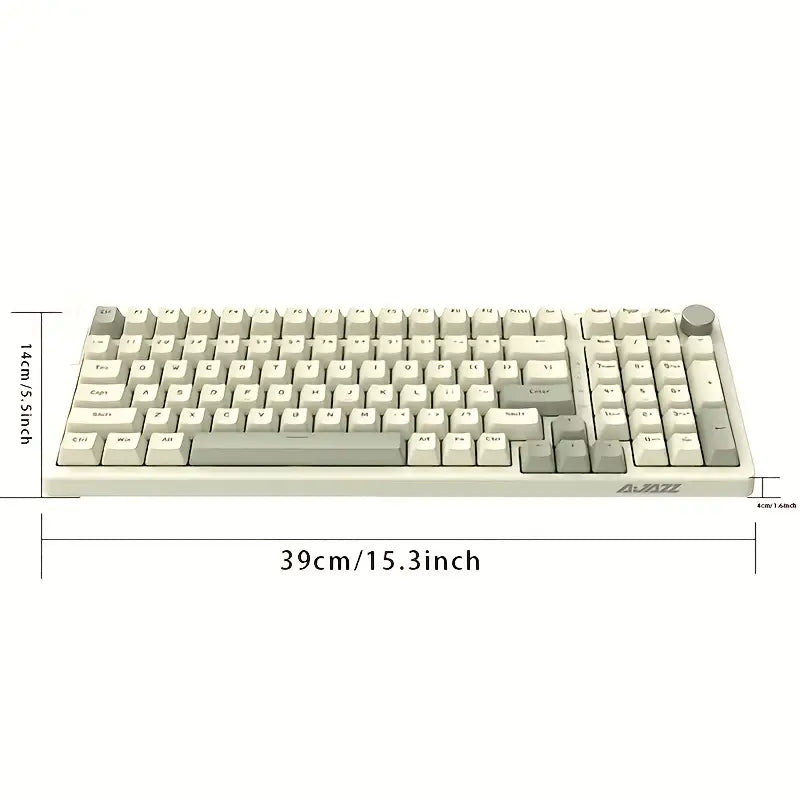 AJAZZ AK992 Retro Wired Mechanical Keyboard, 98-Key Full Layout AJAZZ AK992 Retro Wired Mechanical Keyboard, 98-Key Full Layout