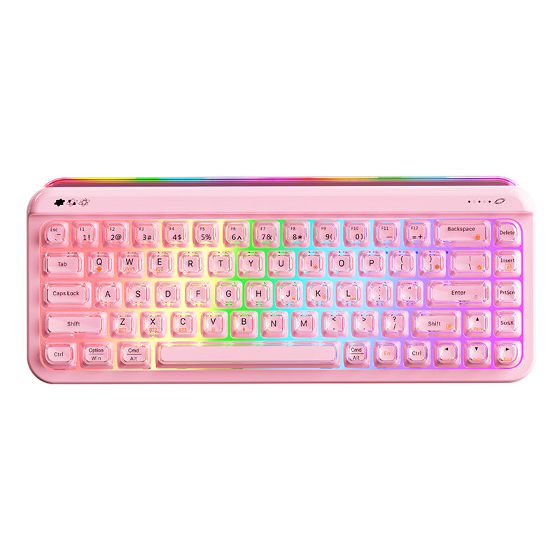 AJAZZ AF68 Tri-mode membrane keyboard 4000mAh Semi-transparent two