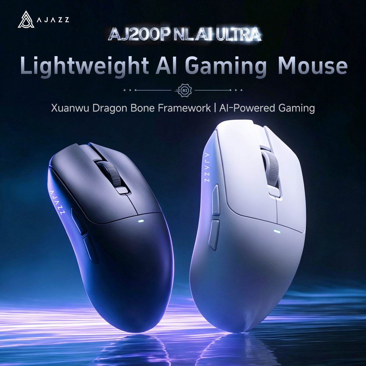 AJAZZ AJ200P NL AIULTRA Lightweight AI-Powered Wireless Mouse for