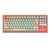 AJAZZ QS87 Aluminum Alloy Retro Mechanical Series Keyboard Three-mode