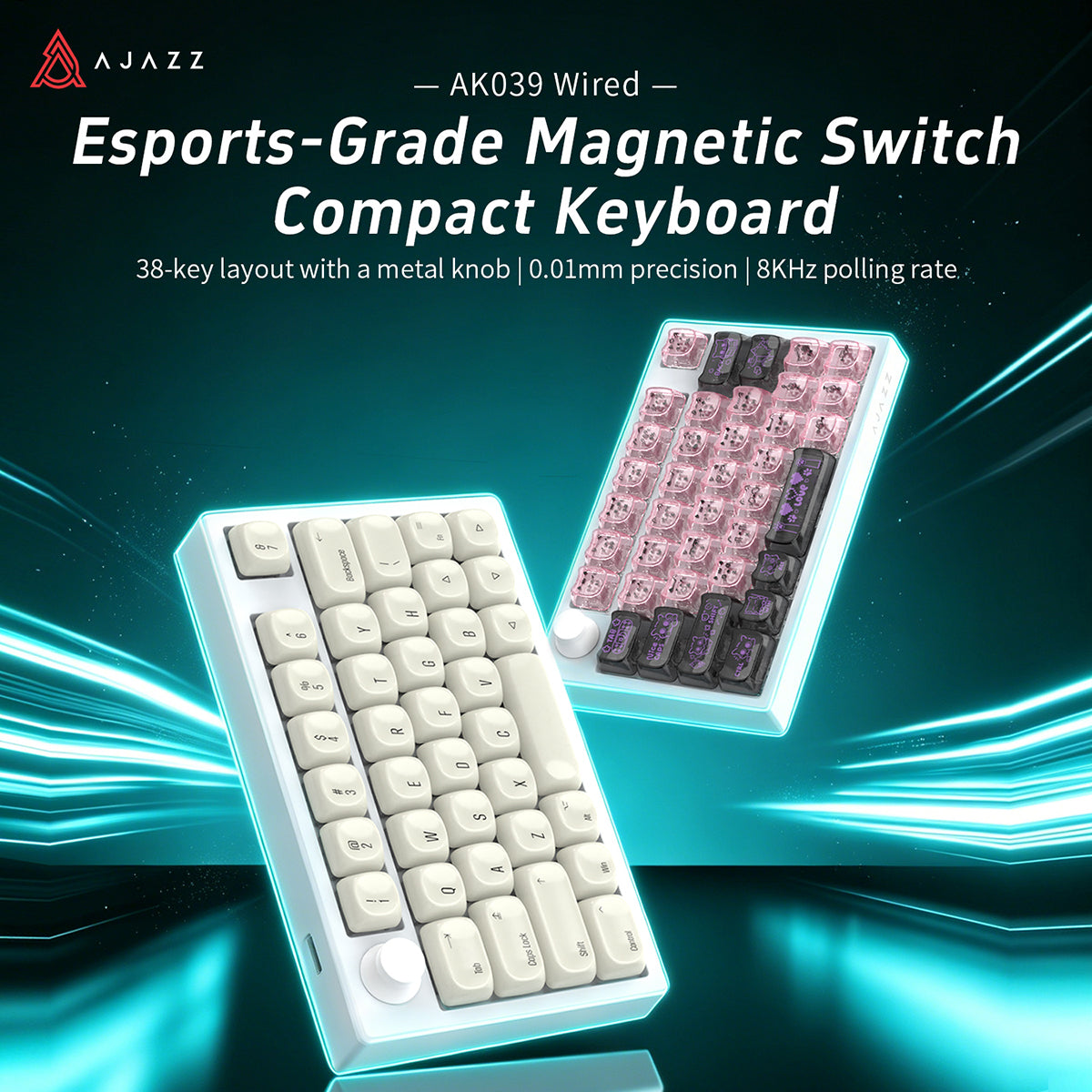 AJAZZ AK039 Wired Esports-Grade Magnetic Switch One-Handed