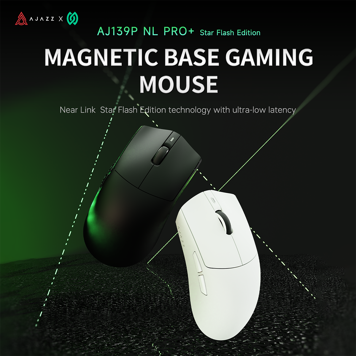 AJAZZ AJ139 NL V3 PRO Magnetic Base Gaming Mouse three modes AJAZZ AJ139 NL V3 PRO Magnetic Base Gaming Mouse three modes