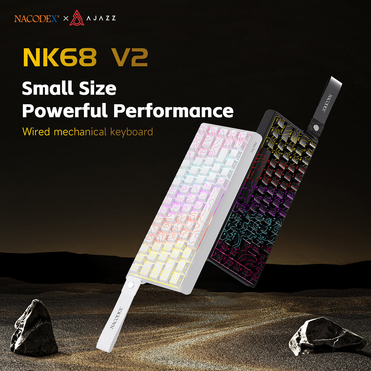 AJAZZ NK68 V2 Mechanica Keyboard with 65-key layout plug and play