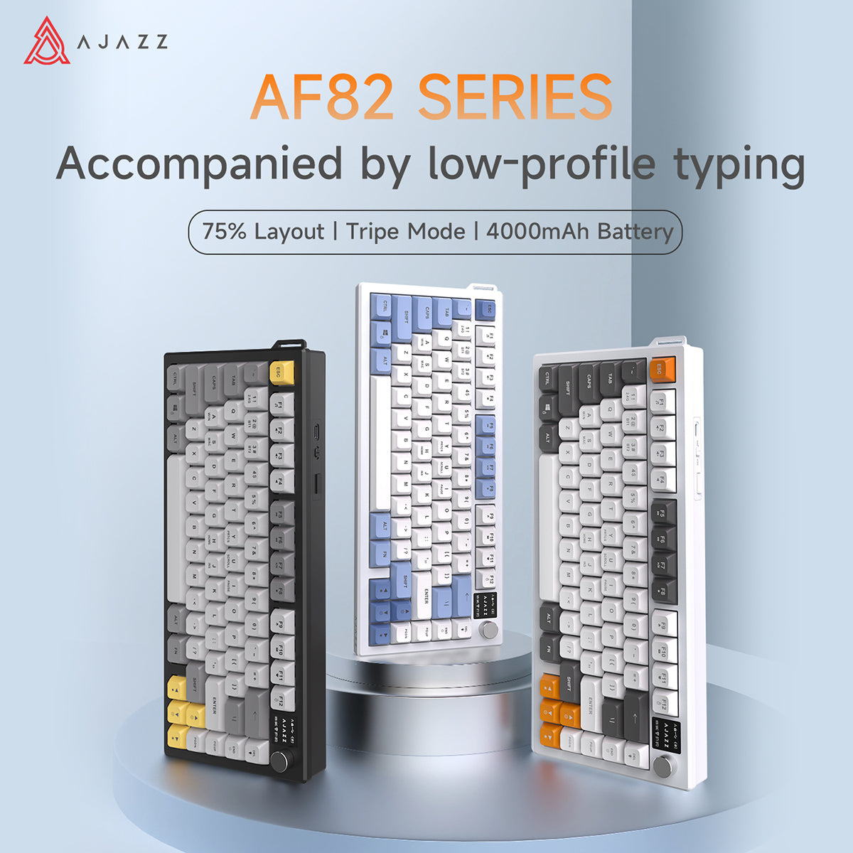 AJAZZ AF82 Gaming keyboard Series Quiet Bluetooth/2.4G Wireless