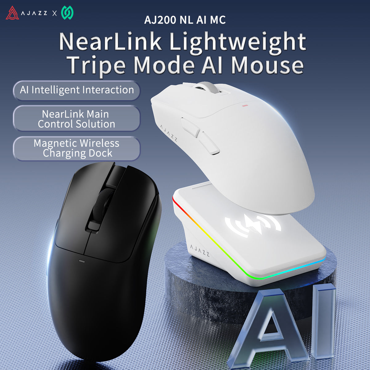 AJAZZ AJ200P NL AI MC Wireless AI Gaming Mouse NearLink Main