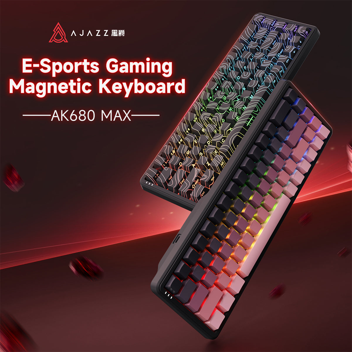 AJAZZ AK680 MAX Flagship Edition 68-Key Top Structure Wired