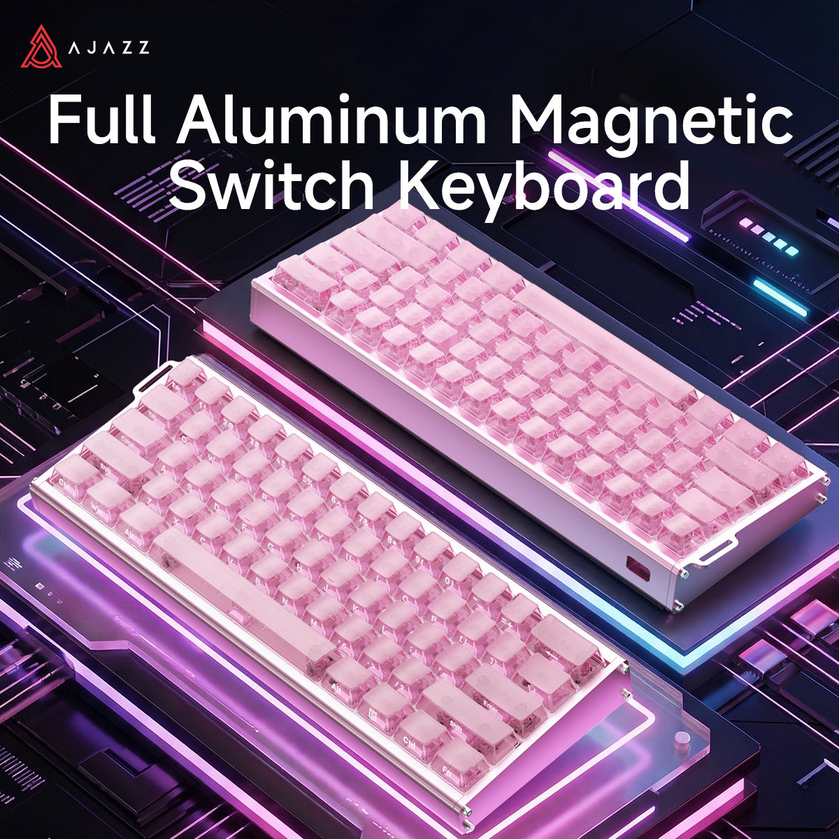 AJAZZ ALUX60 TITAN Full Aluminum MagneticSwitch Keyboard Wired RGB