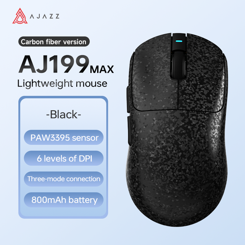 AJAZZ AJ199 MAX Mouse Tri-mode Bluetooth wired [Black/White]