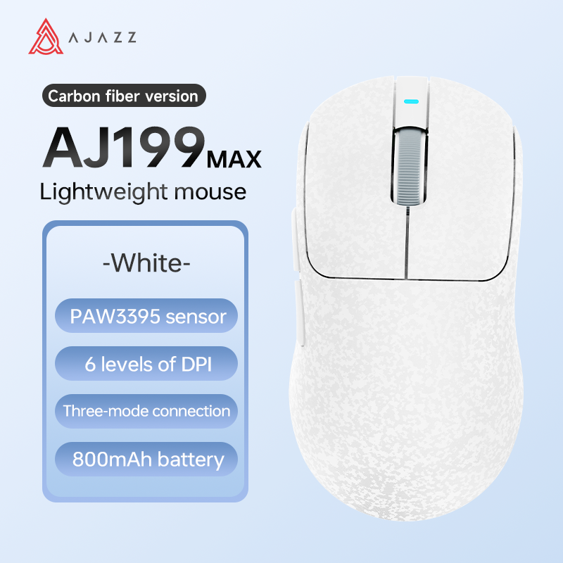 AJAZZ AJ199 MAX Mouse Tri-mode Bluetooth wired [Black/White]