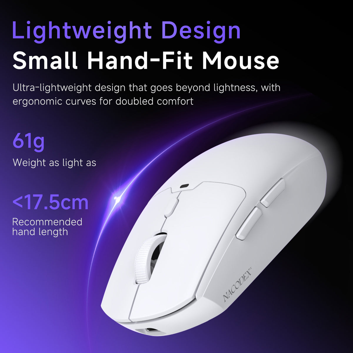 AJAZZ NJ11 Wireless Gaming Mouse with 1000Hz Polling Rate 6-Level